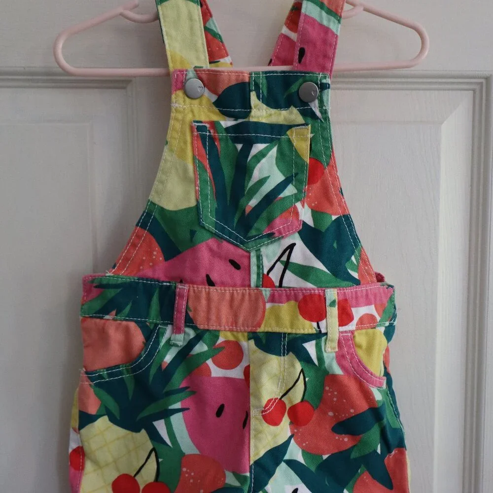 The Children's Place Fruit tutti frutti overalls 12-18m
